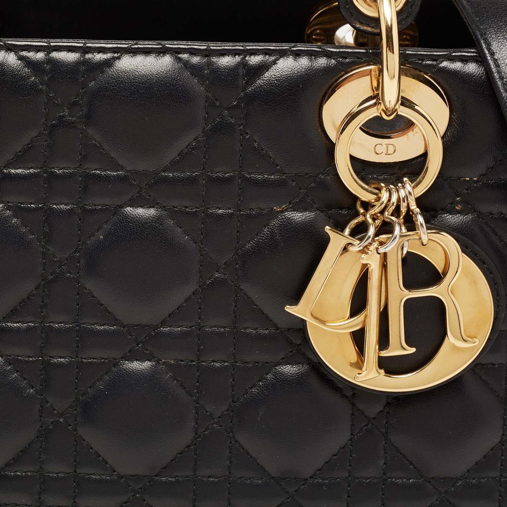 商品[二手商品] Dior|Dior Black Cannage Leather Large Lady Dior Tote,价格¥24285,第7张图片详细描述