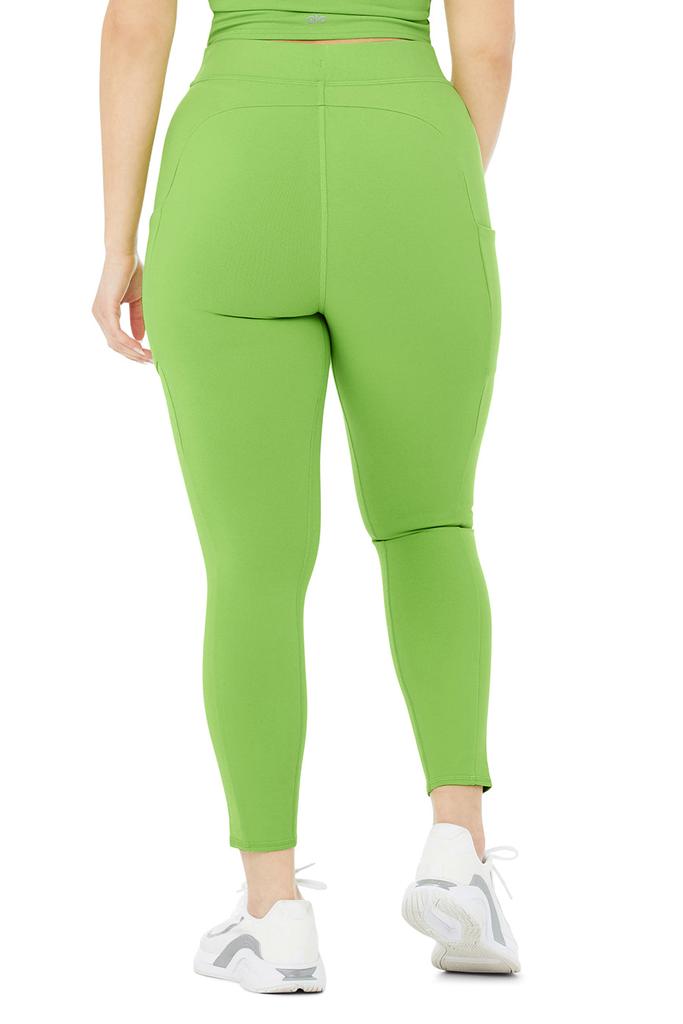 7/8 High-Waist Checkpoint Legging - Green Apple商品第7张图片规格展示