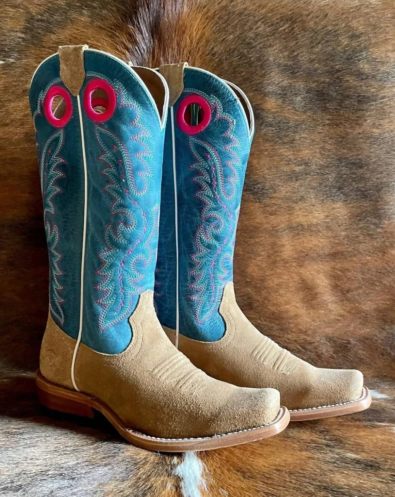 商品Ariat|Futurity Boon Western Boot In Buckskin Roughout,价格¥1651,第3张图片详细描述