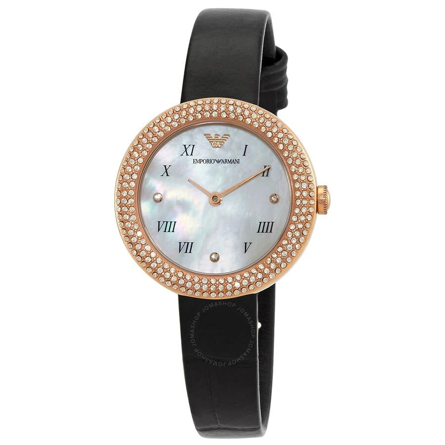 商品Emporio Armani|Quartz Crystal White Mother of Pearl Dial Ladies AR11356,价格¥648,第1张图片