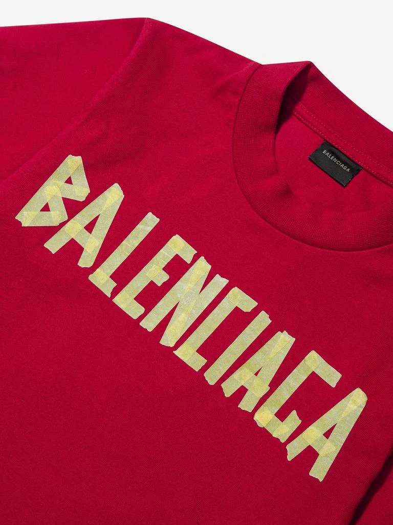 商品Balenciaga|Balenciaga Kids Logo T-Shirt in Red,价格¥1338,第3张图片详细描述