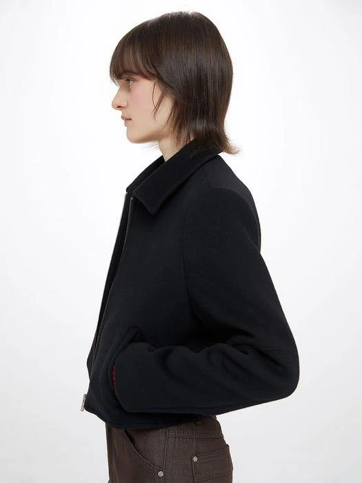 商品RAIVE|Trucker Jacket (winter ver) in Black VW3WJ040-10,价格¥2071,第2张图片详细描述