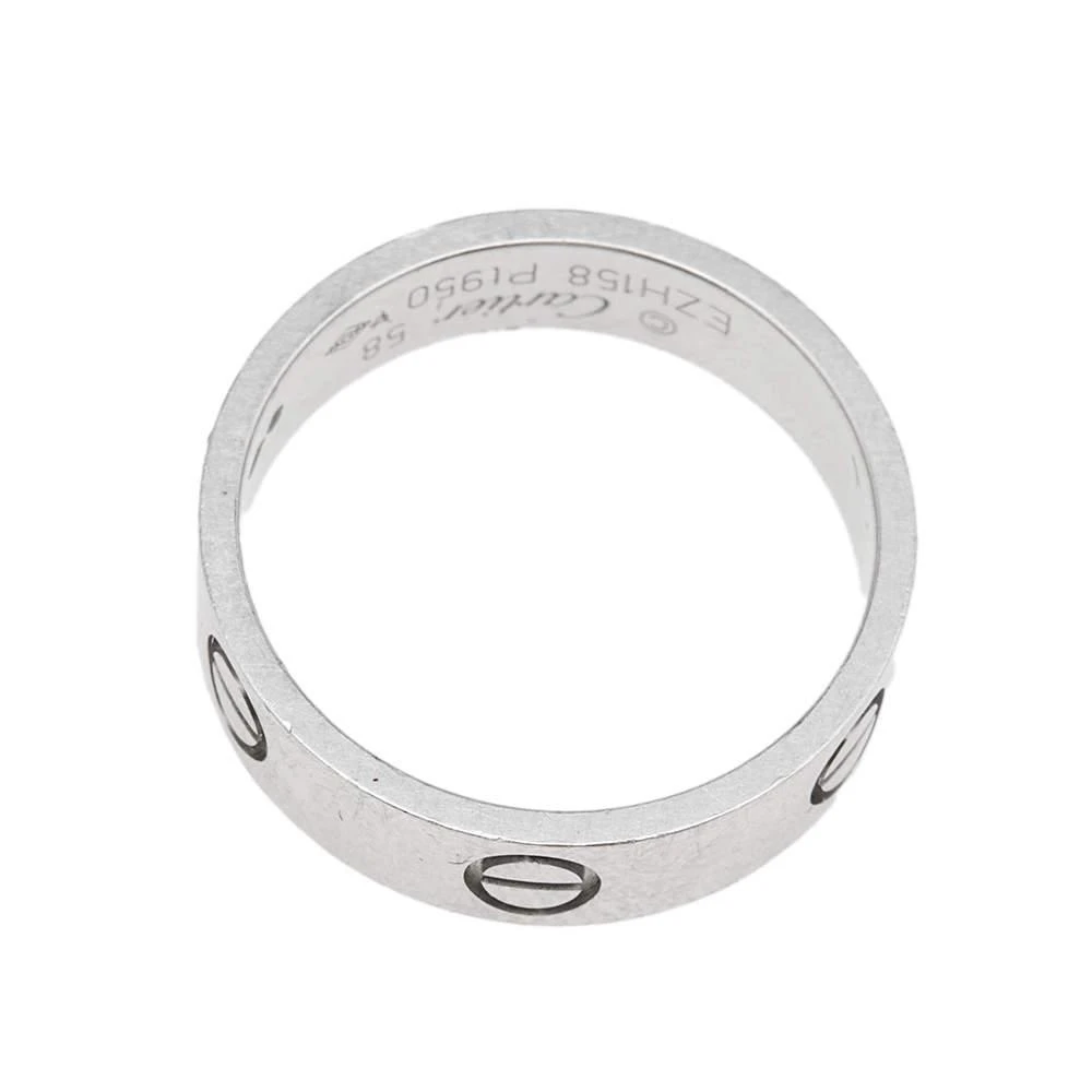商品[二手商品] Cartier|Cartier Love Platinum Band Ring Size 58,价格¥9976,第5张图片详细描述