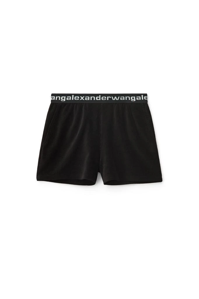 商品Alexander Wang|LOGO ELASTIC SHORT IN STRETCH CORDUROY,价格¥2003,第1张图片