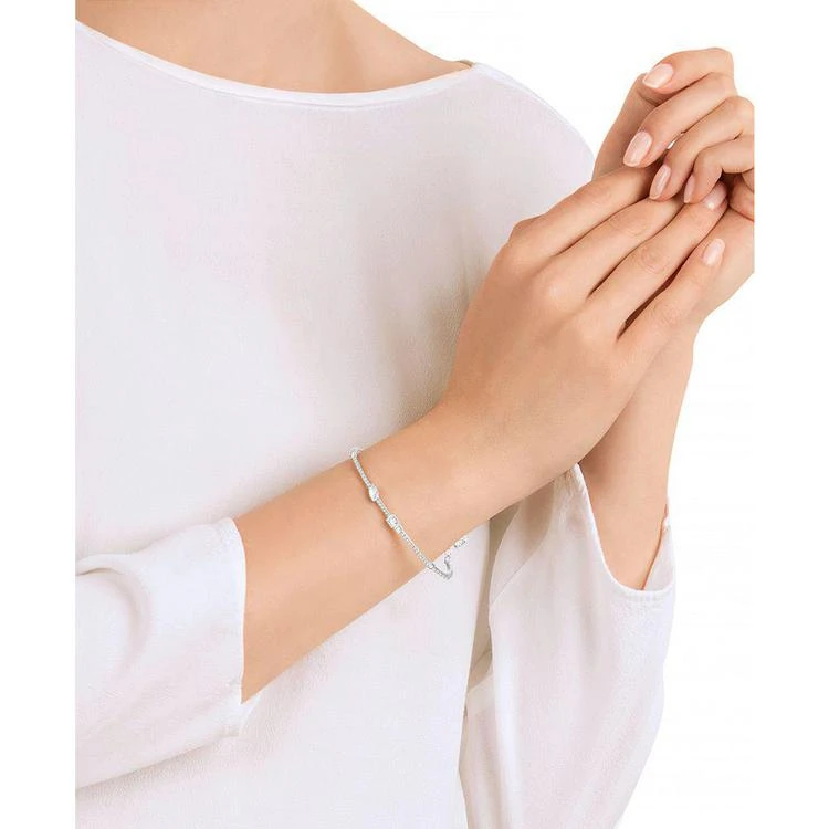 商品Swarovski|Silver-Tone Crystal Bangle Bracelet,价格¥733,第2张图片详细描述