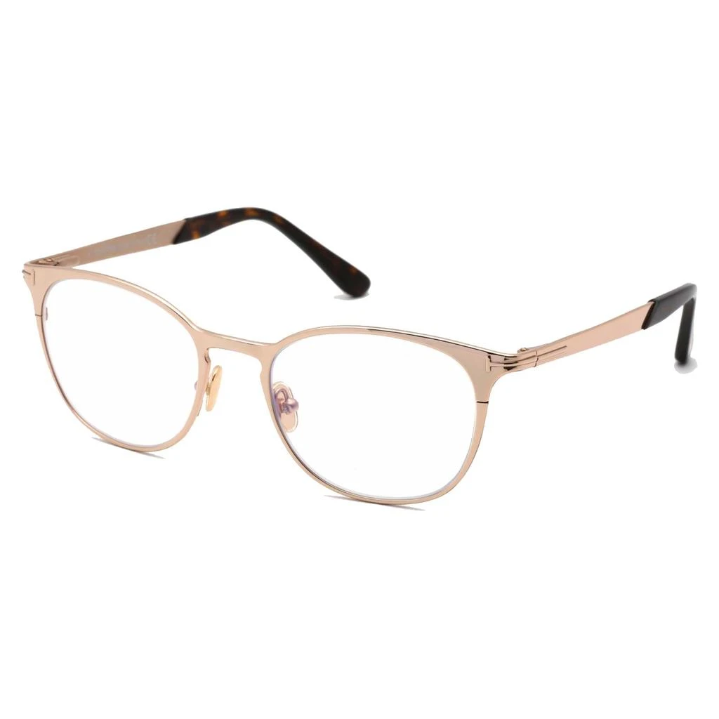 商品Tom Ford|Tom Ford Unisex Eyeglasses - Shiny Rose Gold Round Metal Frame, 52 mm | FT5732-B 028,价格¥569,第1张图片