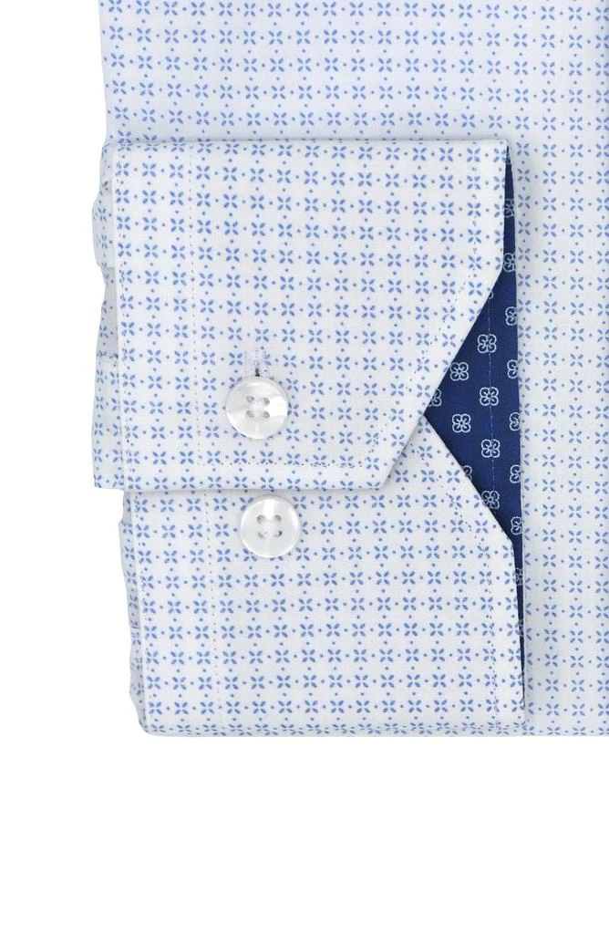 商品Lorenzo Uomo|Open Star Print Trim Fit Dress Shirt,价格¥378,第2张图片详细描述