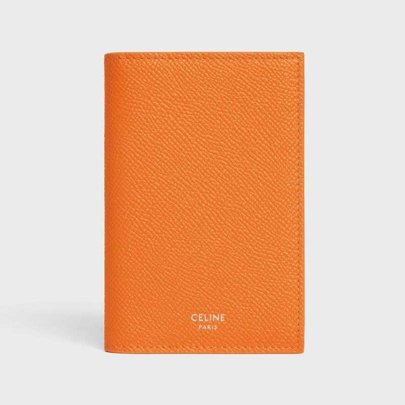 商品Celine|CELINE赛琳 男士荧光橙色小牛皮卡片夹,价格¥2693,第1张图片