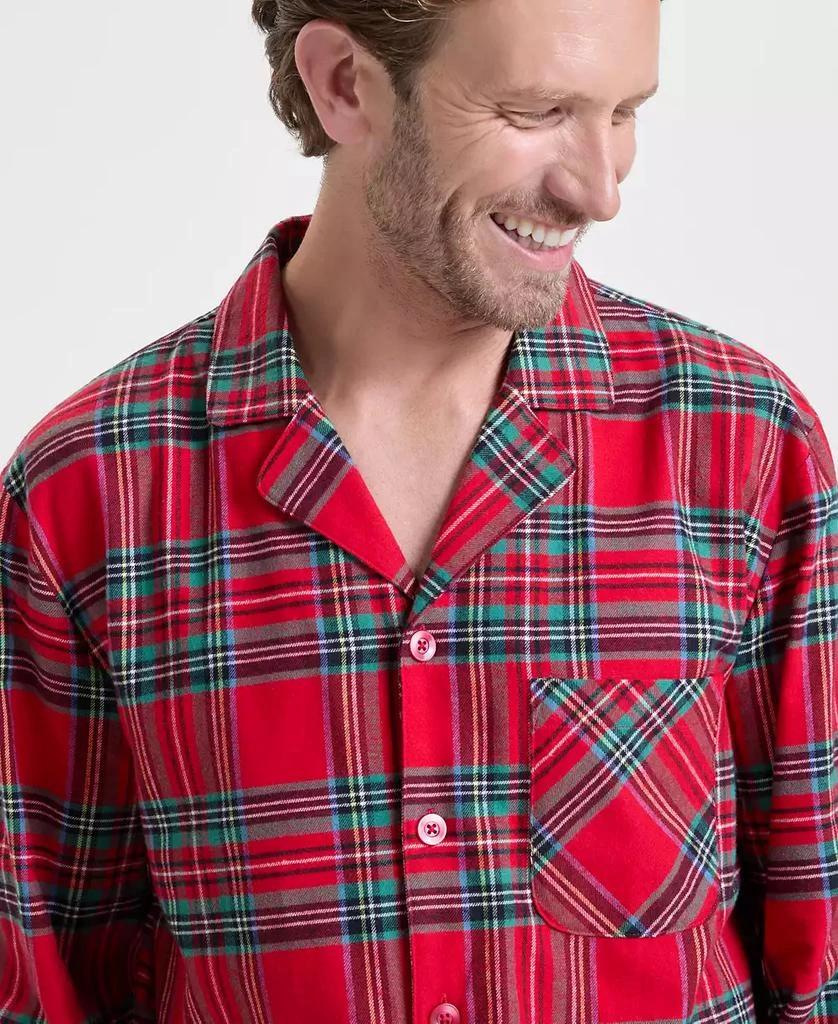 Men's Brinkley Plaid Notch Collar Matching Family Pajamas Set, Created for Macy's 商品