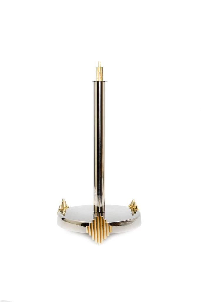 商品Classic Touch Decor|Paper Towel Holder with Gold Symmetrical Design,价格¥499,第1张图片