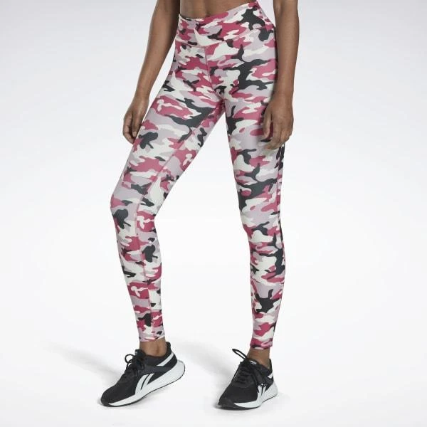 商品Reebok|Lux Bold Camo Print Tights,价格¥276,第1张图片