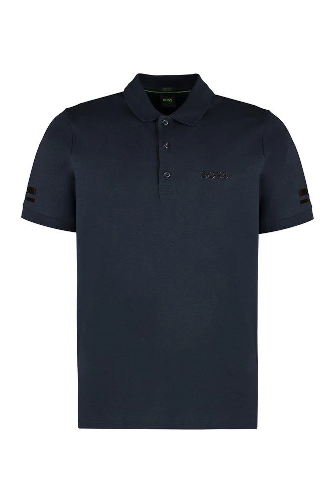 商品Hugo Boss|Boss Hugo Boss Foil-Print Logo Polo Shirt,价格¥716,第1张图片