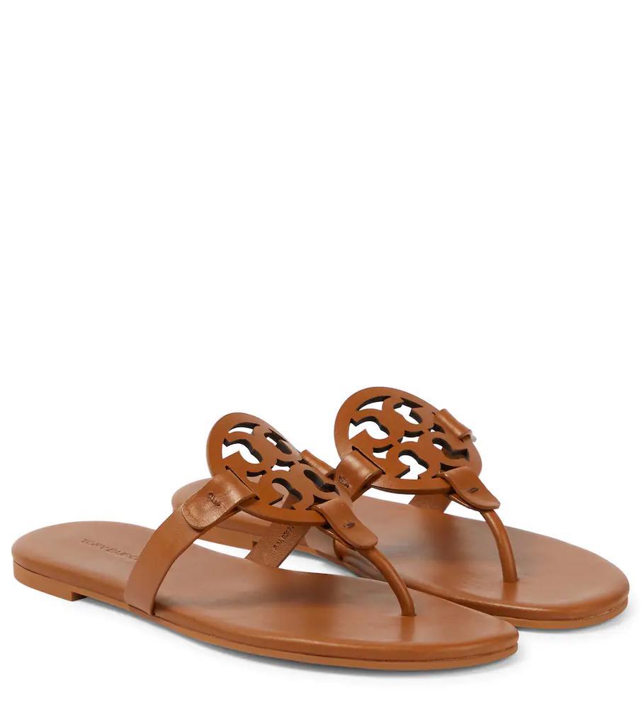 商品Tory Burch|Miller leather thong sandals,价格¥1870,第1张图片