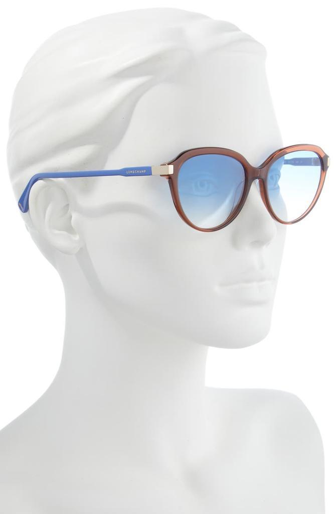 商品Longchamp|Le Pliage 56mm Gradient Tea Cup Sunglasses,价格¥345,第5张图片详细描述