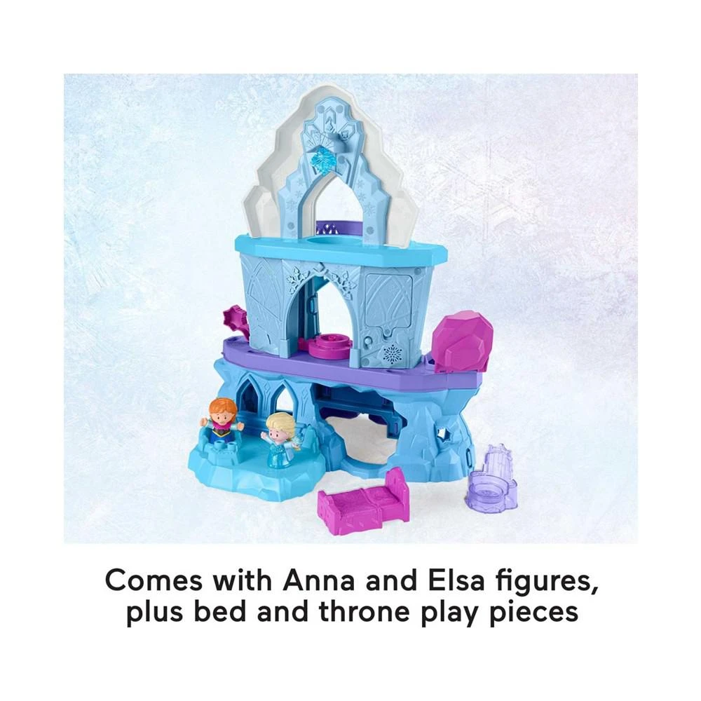 商品Fisher Price|Disney Frozen Toy, Fisher-Price Little People Playset with Anna & Elsa Figures, Elsa’s Enchanted Lights Palace,价格¥237,第5张图片详细描述