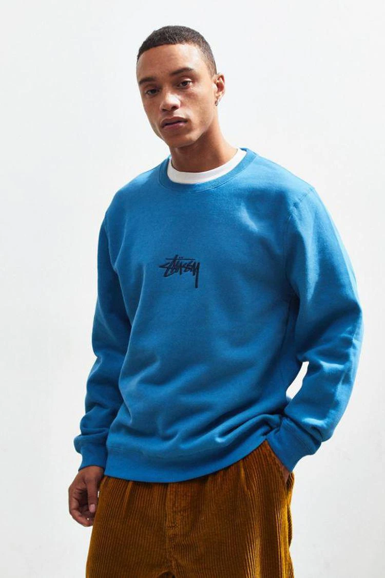 商品STUSSY|Stussy Embroidered Logo Crew-Neck Sweatshirt,价格¥454,第1张图片