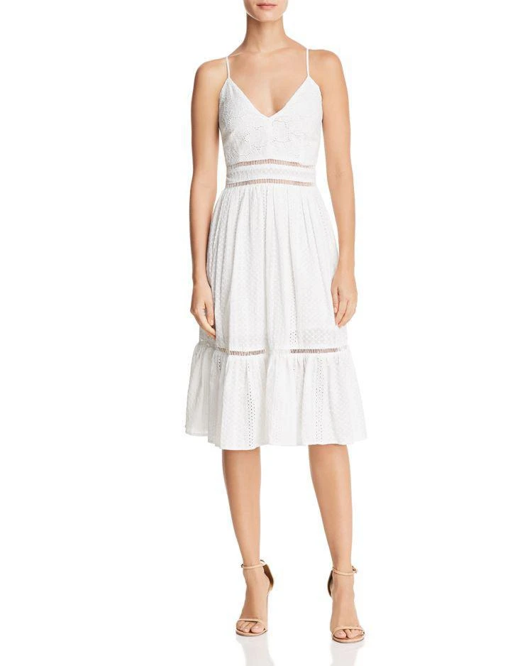商品AQUA|Eyelet Midi Dress - 100% Exclusive ,价格¥413,第1张图片