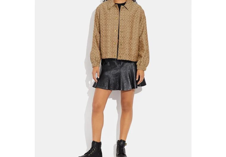 商品Coach|Coach Outlet Signature Chore Jacket,价格¥1906,第2张图片详细描述