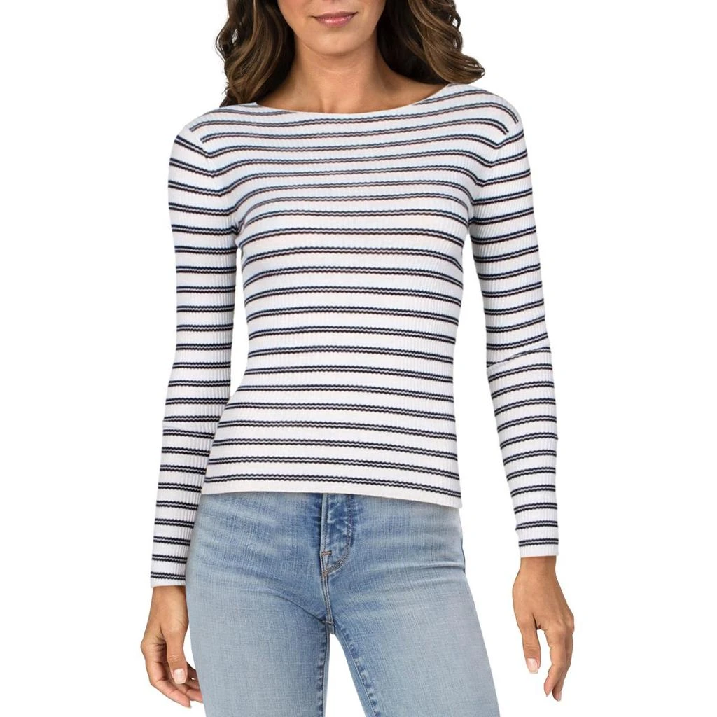 商品Vince|Vince Womens Boat Neck Striped Casual Top,价格¥235,第2张图片详细描述