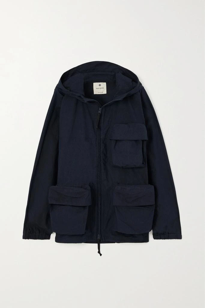 商品Snow Peak|褶皱棉质混纺软壳面料连帽外套,价格¥5573,第1张图片