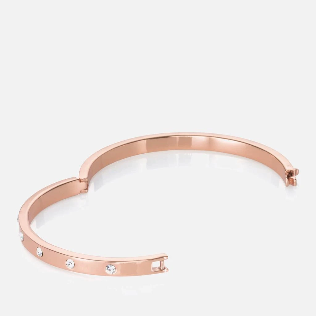 商品Kate Spade|Kate Spade New York Women's Metal Stone Hinged Bangle - Clear/Rose Gold,价格¥406,第2张图片详细描述