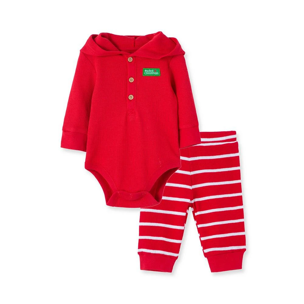 商品Little Me|Baby Boys or Baby Girls Reindeer Bodysuit and Pant Set,价格¥67,第1张图片