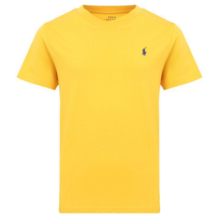 商品Ralph Lauren|Mustard Yellow Small Pony Logo Junior T Shirt,价格¥367,第1张图片