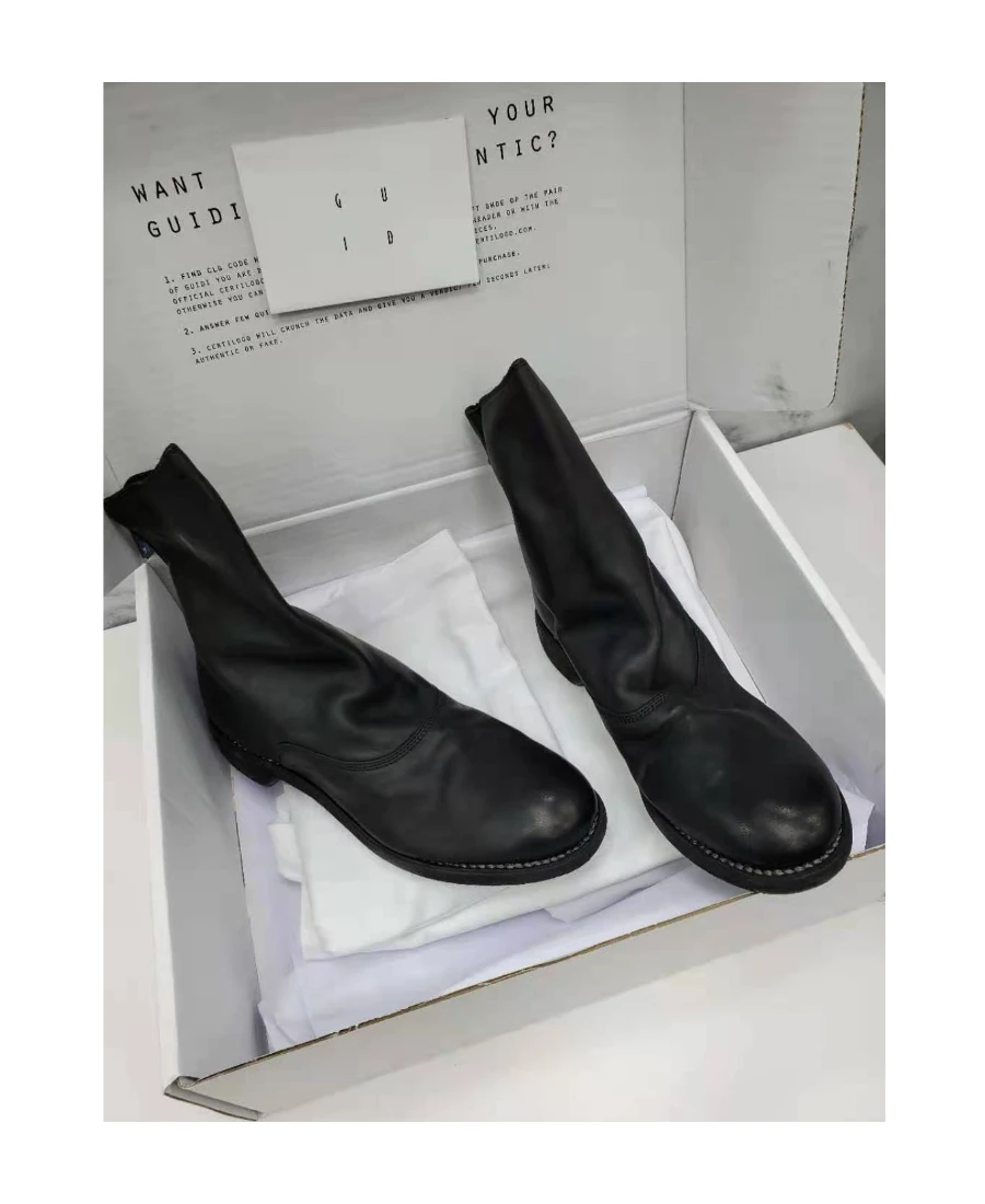 商品【圣诞节假期，预售12天】 guidi|guidi 女士高跟鞋 211BLKT 黑色,价格¥3945,第1张图片