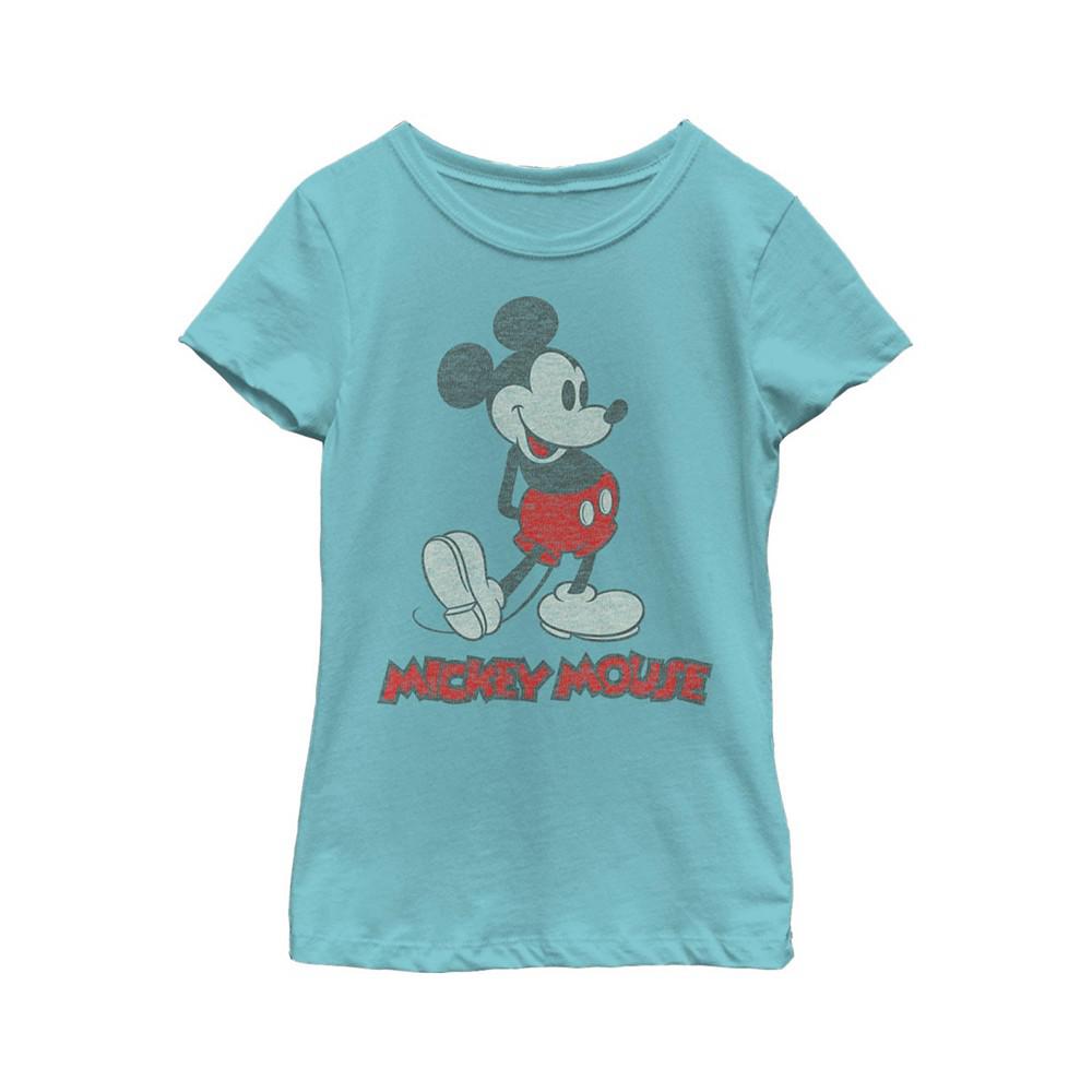 Girl's Mickey & Friends Mickey Mouse Large Portrait  Child T-Shirt商品第1张图片规格展示