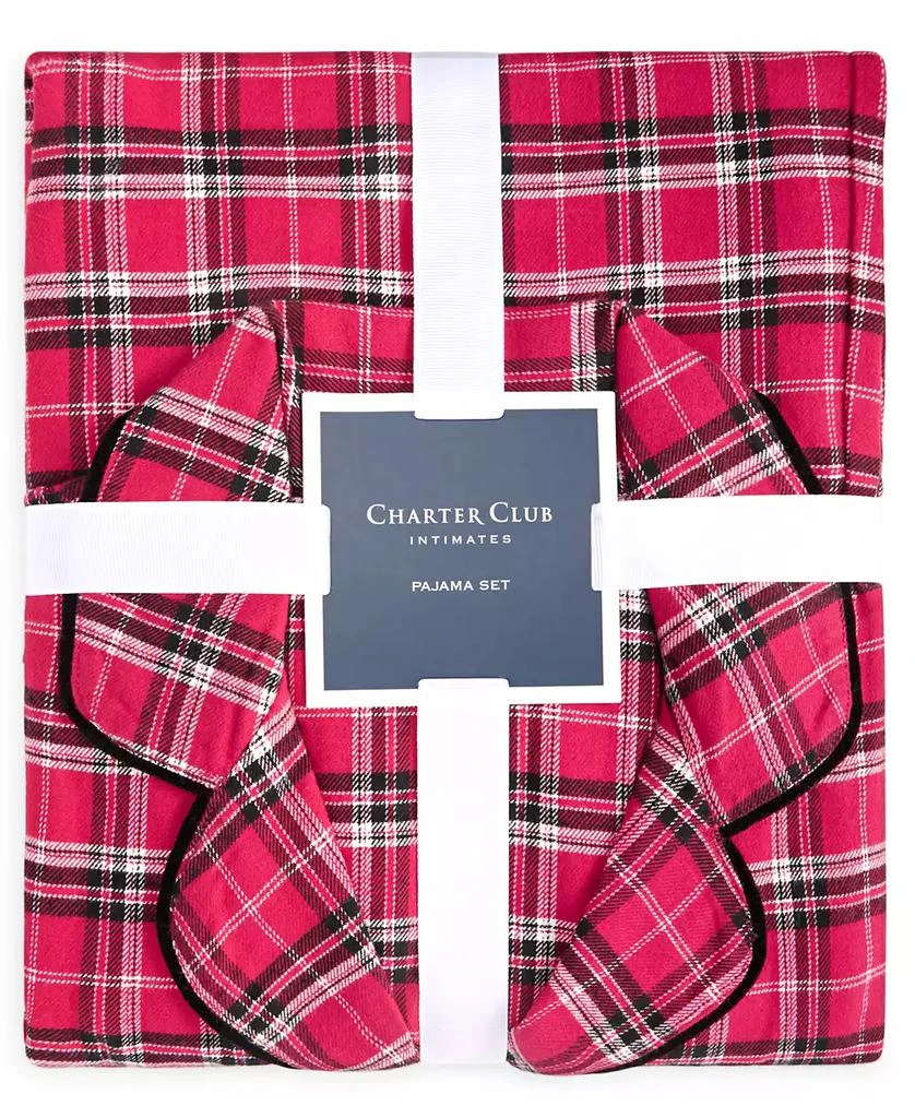 商品Charter Club|Women's 2-Pc. Cotton Flannel Packaged Pajamas Set, Created for Macy's,价格¥207,第2张图片详细描述