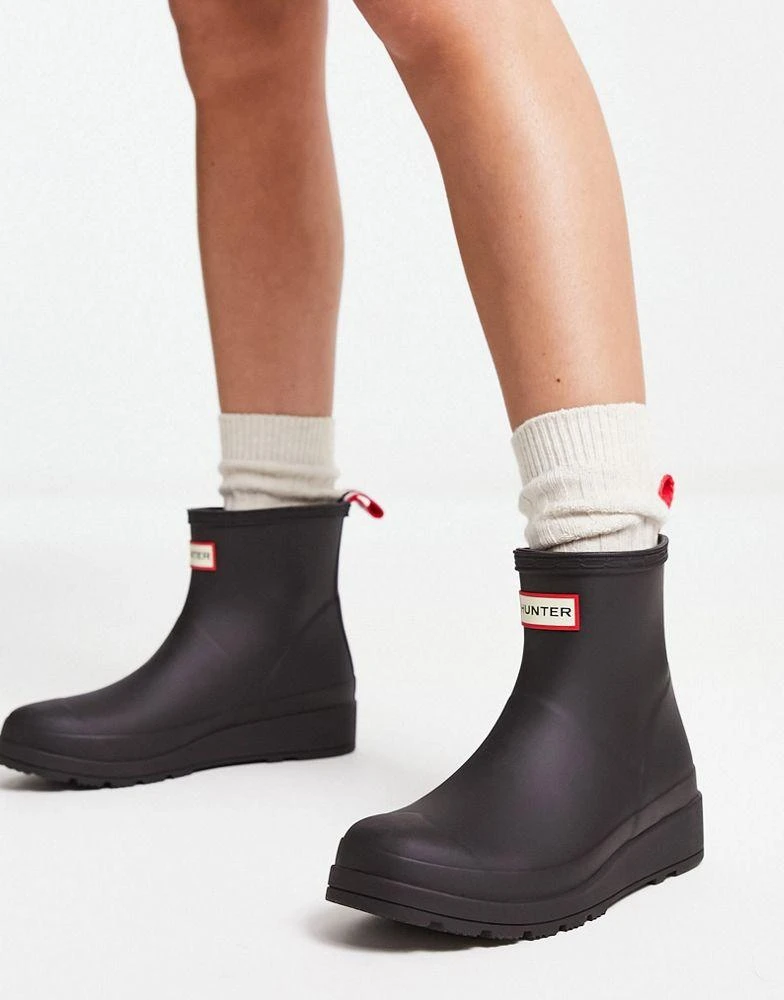 商品Hunter|Hunter original play short wellington boots in black,价格¥707,第1张图片