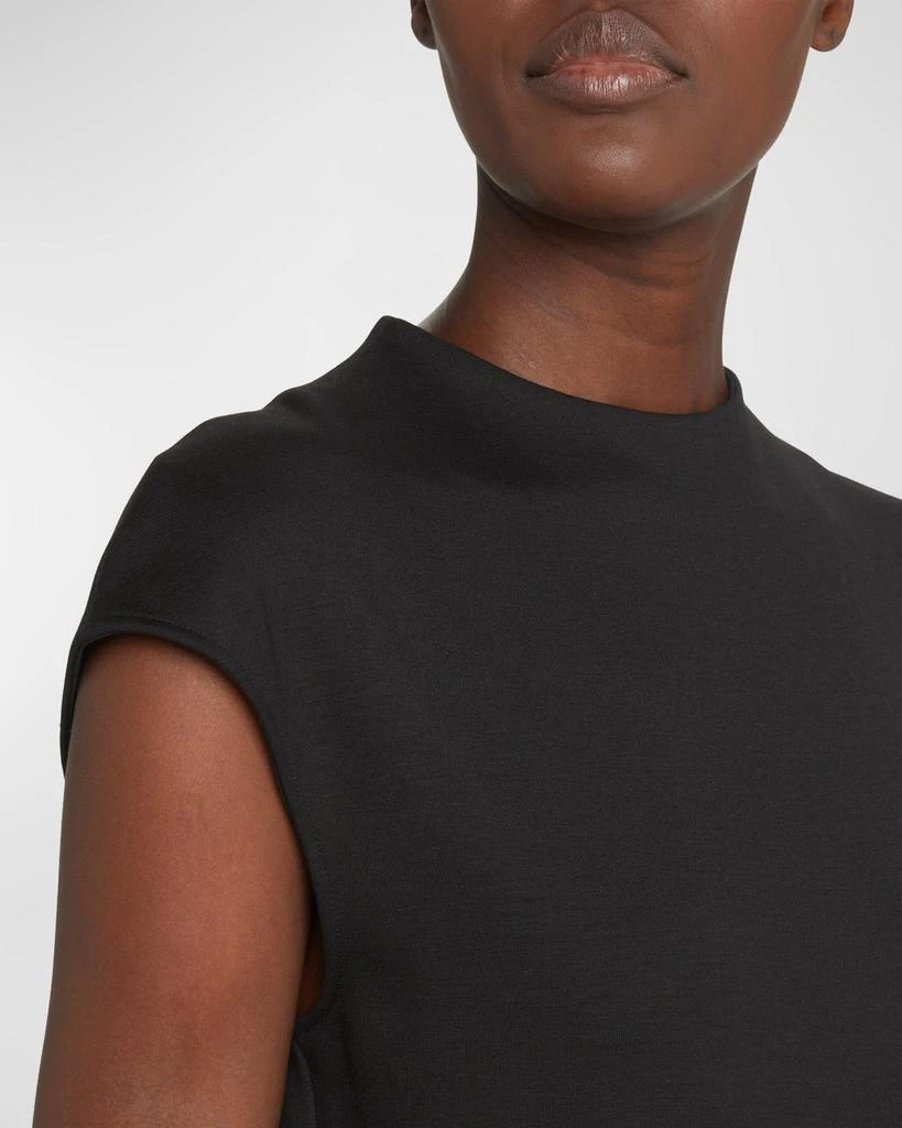 商品Theory|High-Neck Double-Knit Midi Dress,价格¥1060,第5张图片详细描述