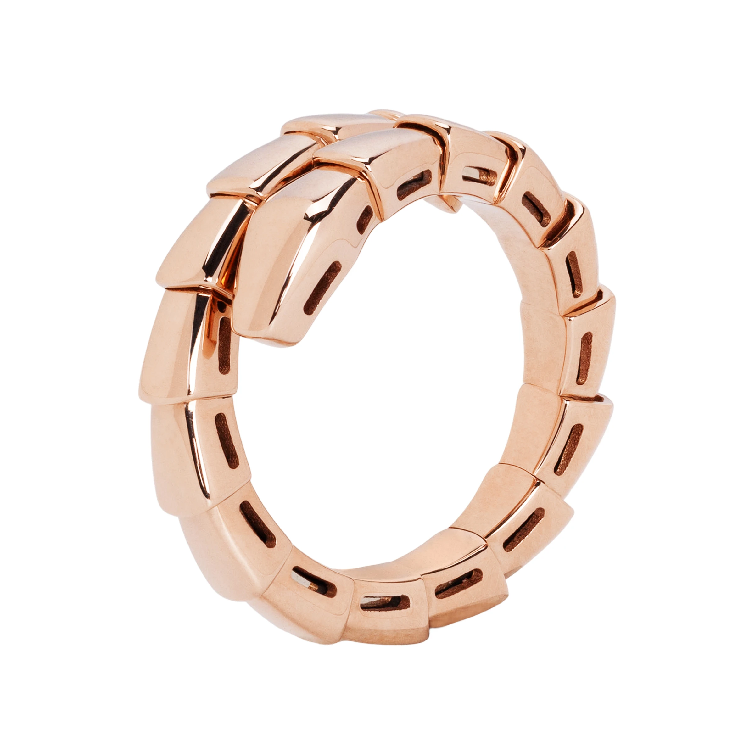 商品[国内直发] BVLGARI|宝格丽 SERPENTI系列 优雅个性 蛇形设计 18K玫瑰金 戒指 男女同款 玫瑰金,价格¥17261,第1张图片