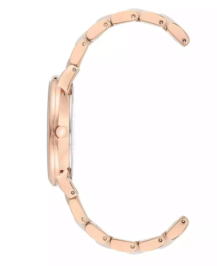 商品Anne Klein|Rose Gold-Tone and Pearlescent White Bracelet Watch 37mm,价格¥337,第2张图片详细描述