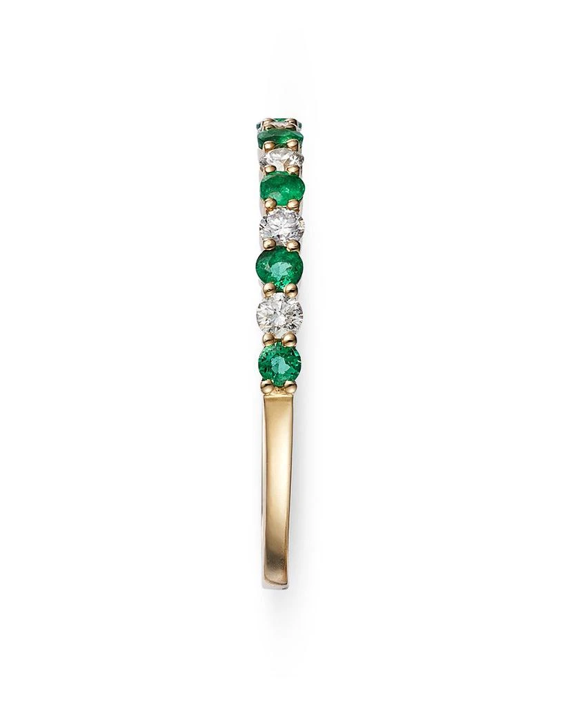 Emerald & Diamond Stacking Ring in 14K Yellow Gold - Exclusive 商品