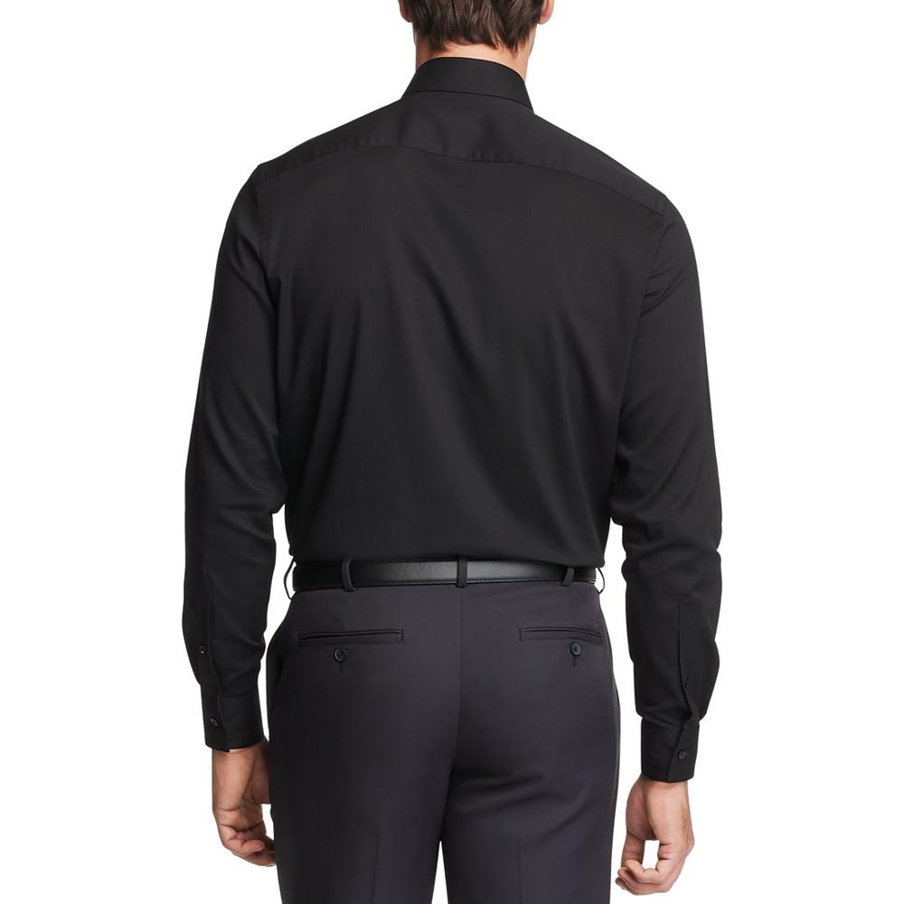 Men's Big & Tall Classic/Regular-Fit Stain Shield Performance Stretch Textured Dress Shirt商品第2张图片规格展示