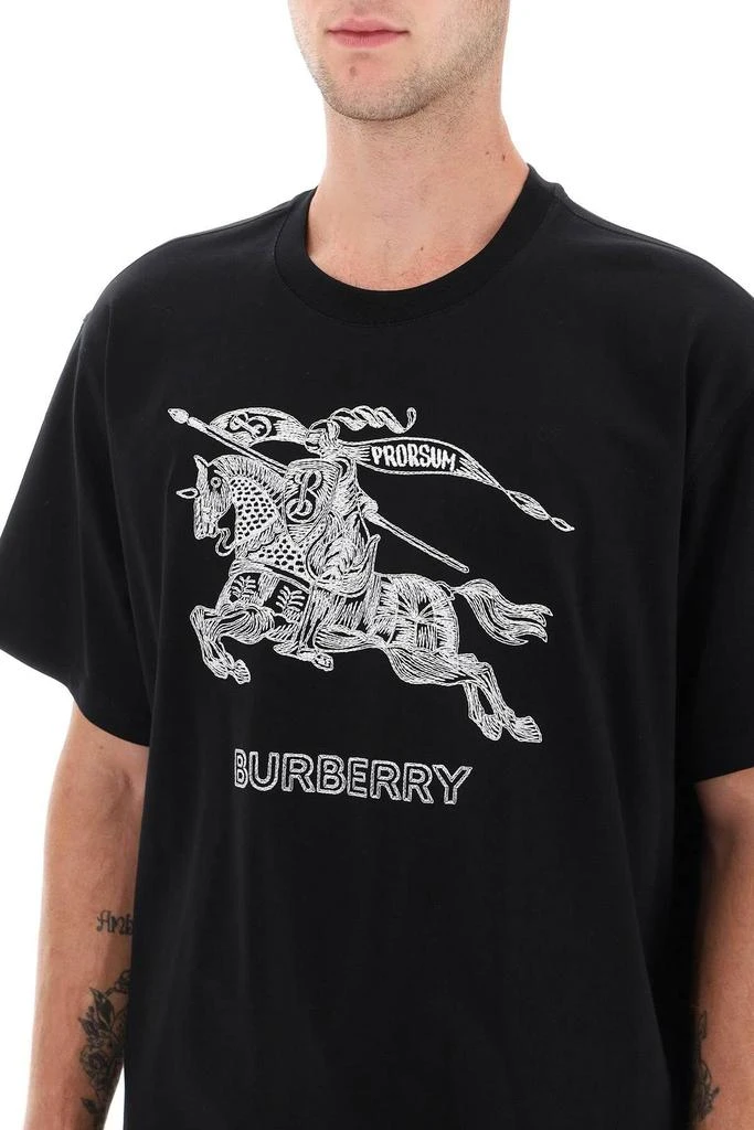 商品Burberry|'DEZI' T-SHIRT WITH EMBROIDERY,价格¥2623,第5张图片详细描述