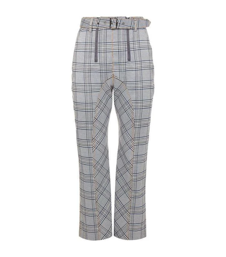 商品Self Portrait|Check Zip Front Trousers,价格¥2232,第1张图片