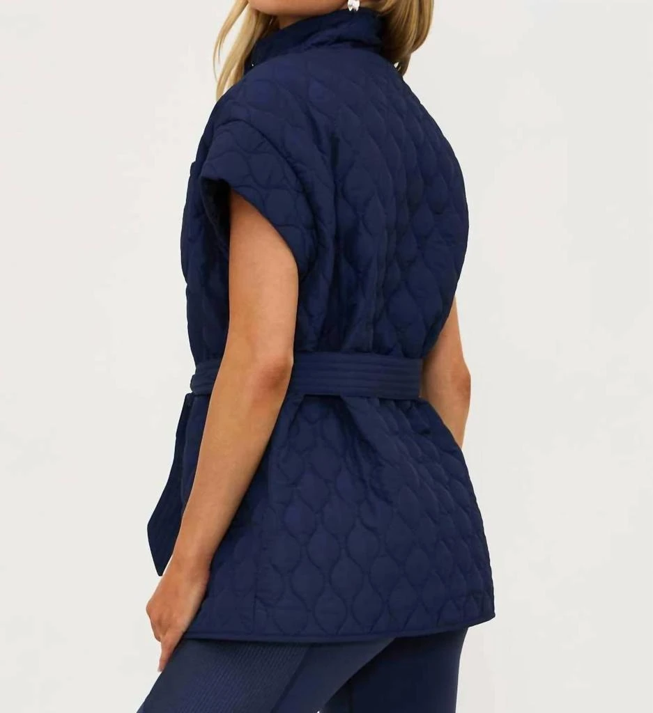 商品Beach Riot|Glenn Quilted Puffer Vest In Ultramarine Blue,价格¥550,第2张图片详细描述