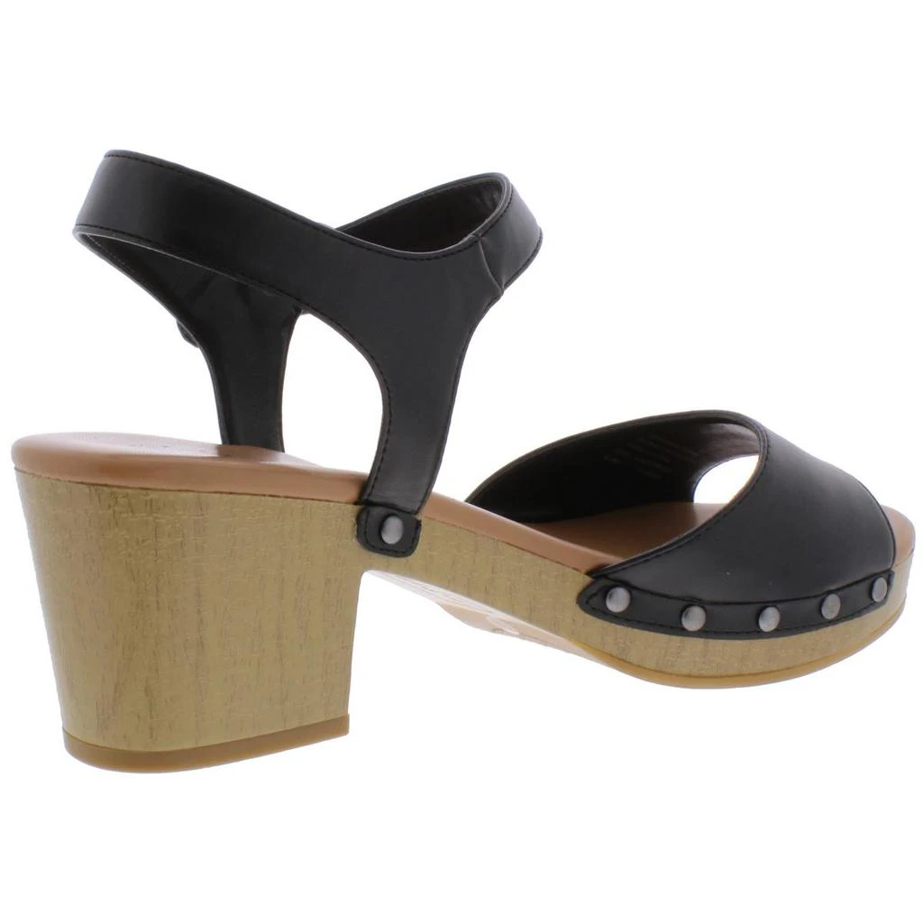 Style & Co. Womens Anddreas Faux Leather Clog Heel Sandals 商品