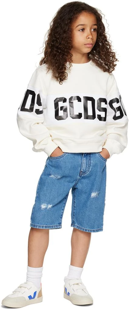 商品GCDS|Kids White Band Sweatshirt,价格¥480,第4张图片详细描述