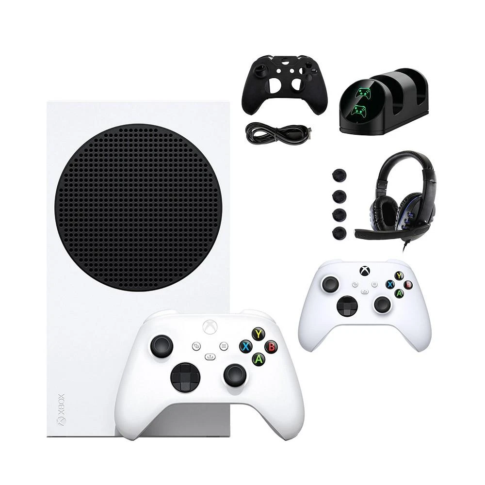 商品Xbox|Series S Console with Extra White Controller Accessories Kit,价格¥3125,第1张图片