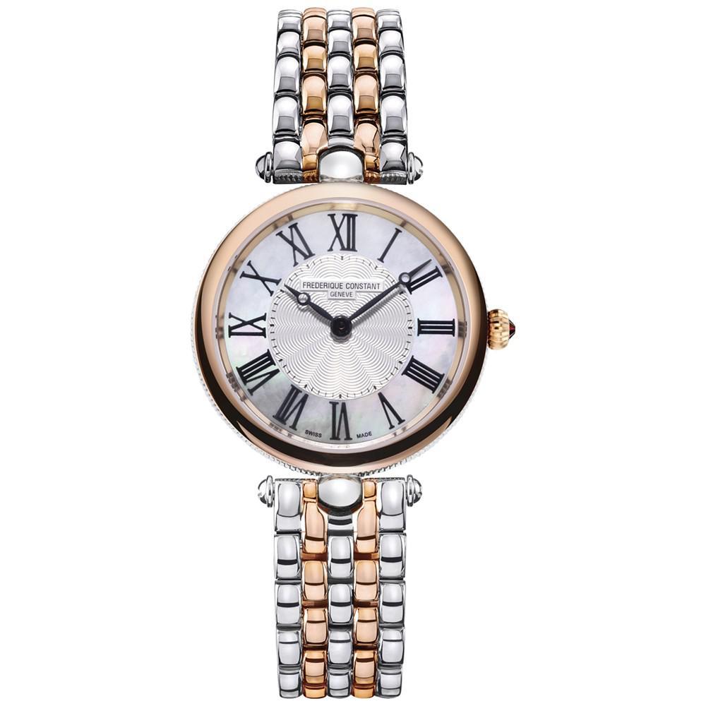 商品Frederique Constant|Women's Swiss Art Deco Two-Tone Stainless Steel Bracelet Watch 30mm,价格¥9391,第1张图片