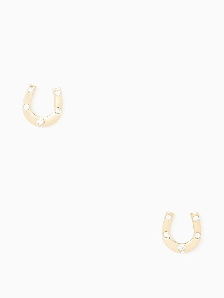 商品Kate Spade|dainty sparklers horseshoe studs,价格¥141,第1张图片