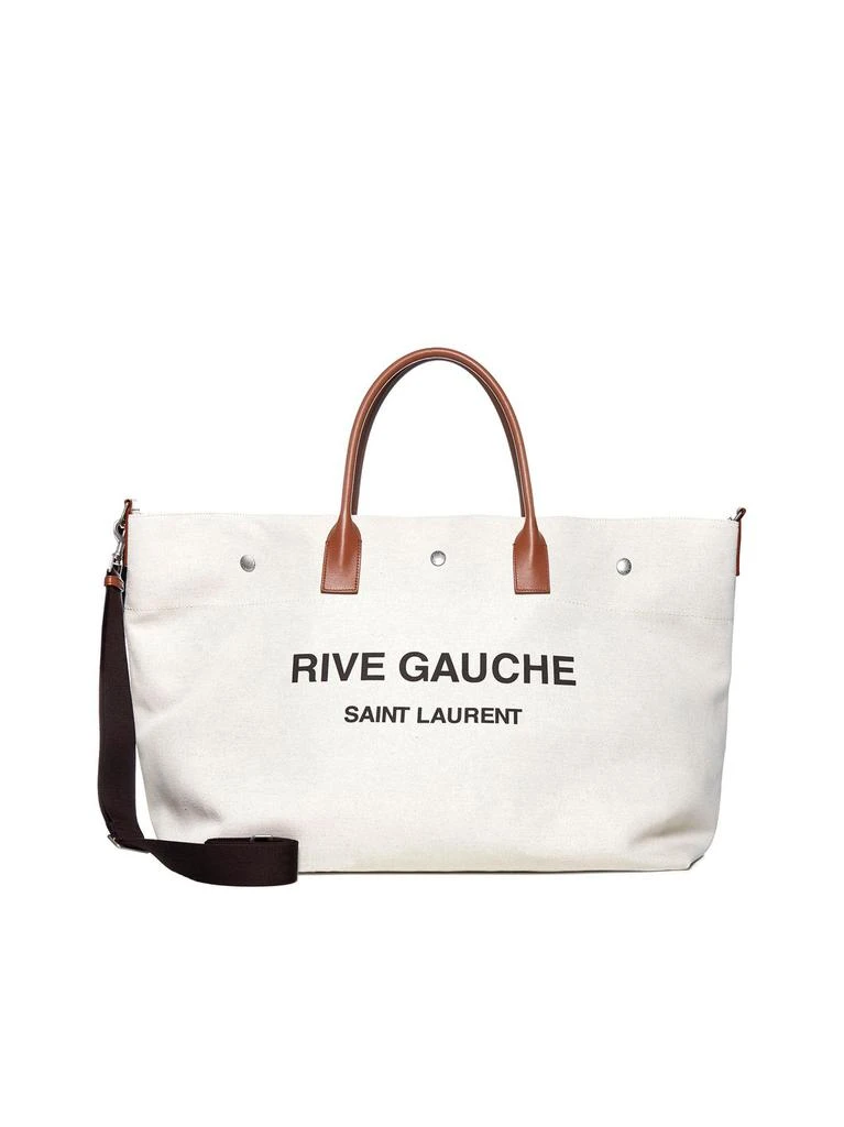 商品Yves Saint Laurent|Saint Laurent Rive Gauche Logo Printed Maxi Tote Bag,价格¥12881,第1张图片