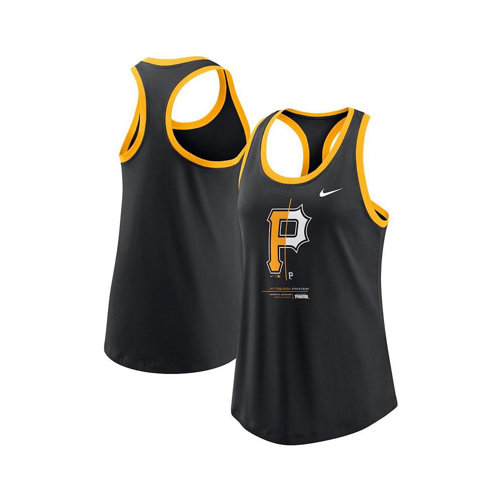 Women's Black Pittsburgh Pirates Tech Tank Top商品第1张图片规格展示