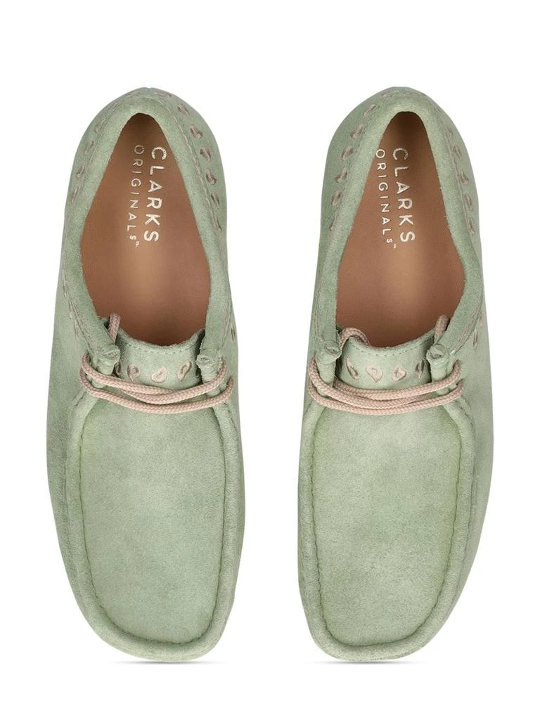 商品Clarks|30mm Wallabee Leather Lace-up Shoes,价格¥808,第5张图片详细描述
