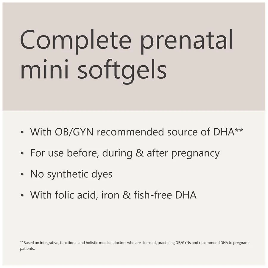 Easy-to-Swallow Complete Prenatal Mini Softgels (60 days) 商品