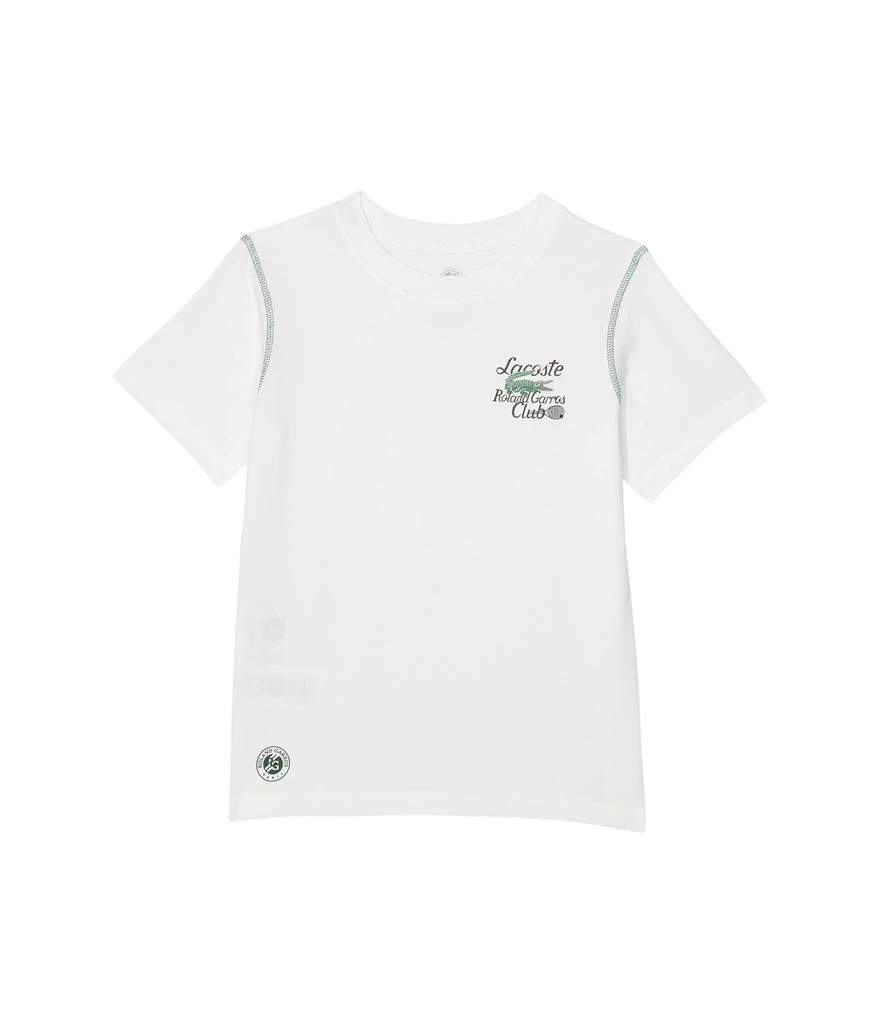 商品Lacoste|Short Sleeve Roland Garros Clube Crew Neck T-Shirt (Big Kids),价格¥287,第1张图片