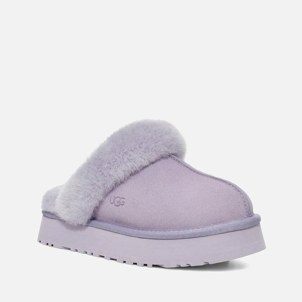 商品UGG|UGG Disquette Suede and Sheepskin Slipper Sliders,价格¥609,第2张图片详细描述